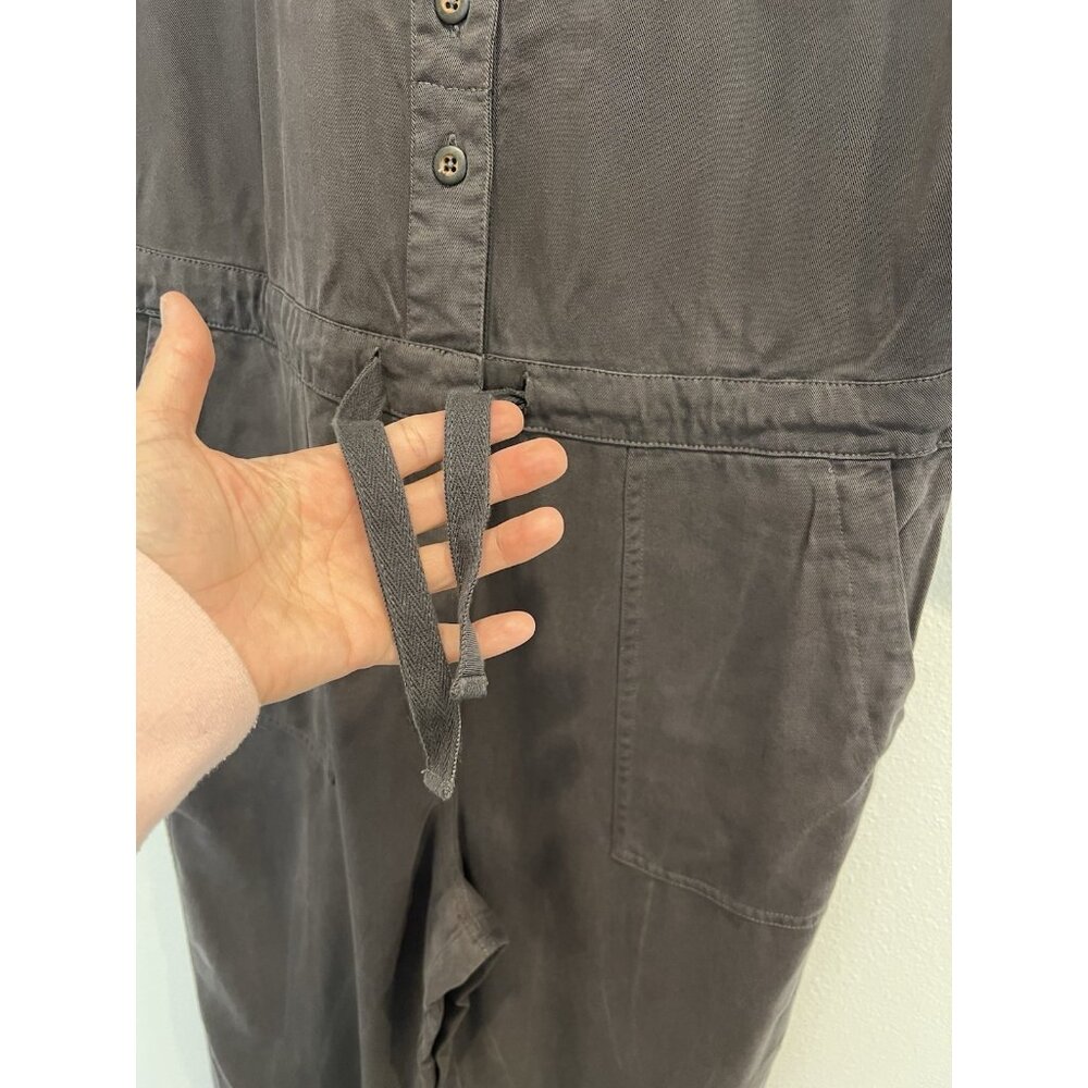 Sundance Women’s All Roads Jumpsuit Size P Small Gray 3/4 Sleeves Pockets - Picture 14 of 16